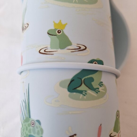 Cath Kidston blue frog themed water bottle - Picture 7 of 14